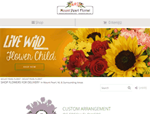 Tablet Screenshot of mountpearlflorist.com